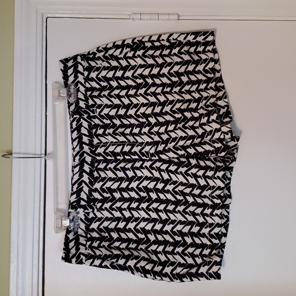 Back and White Shorts